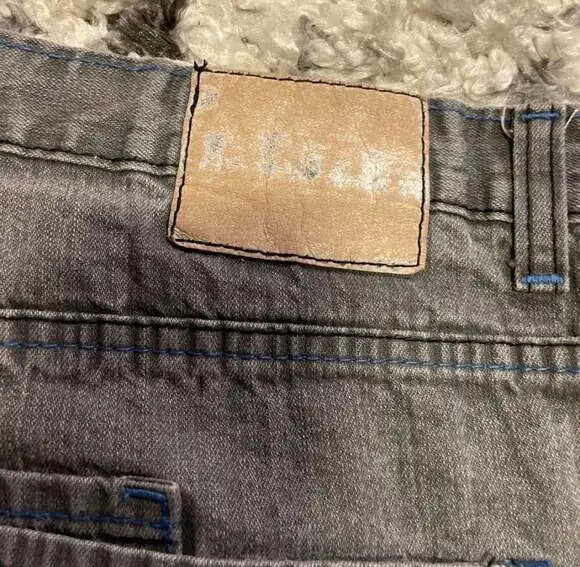 Red Ape Authentic Vintage Y2K Gray Embroidered Baggy Jeans Size 36 - Picture 6 of 6